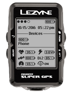 Limited Metallic Red Lezyne Enhanced Super GPS 